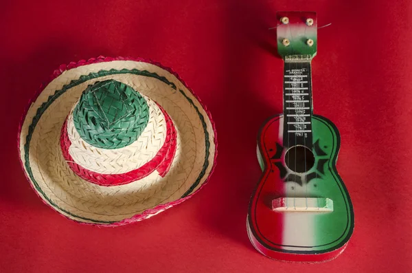 Accessoires voor Mexicaanse viering van de onafhankelijkheidsdag — Stockfoto