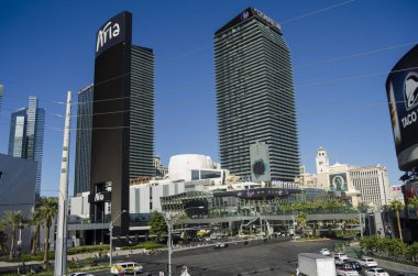 Las Vegas, Nevada, ABD - 11 Kasım 2017: görünümü şeridi otel tatil ve casinolar, Las Vegas, Amerika Birleşik Devletleri ile üzerinde 11 Kasım 2017