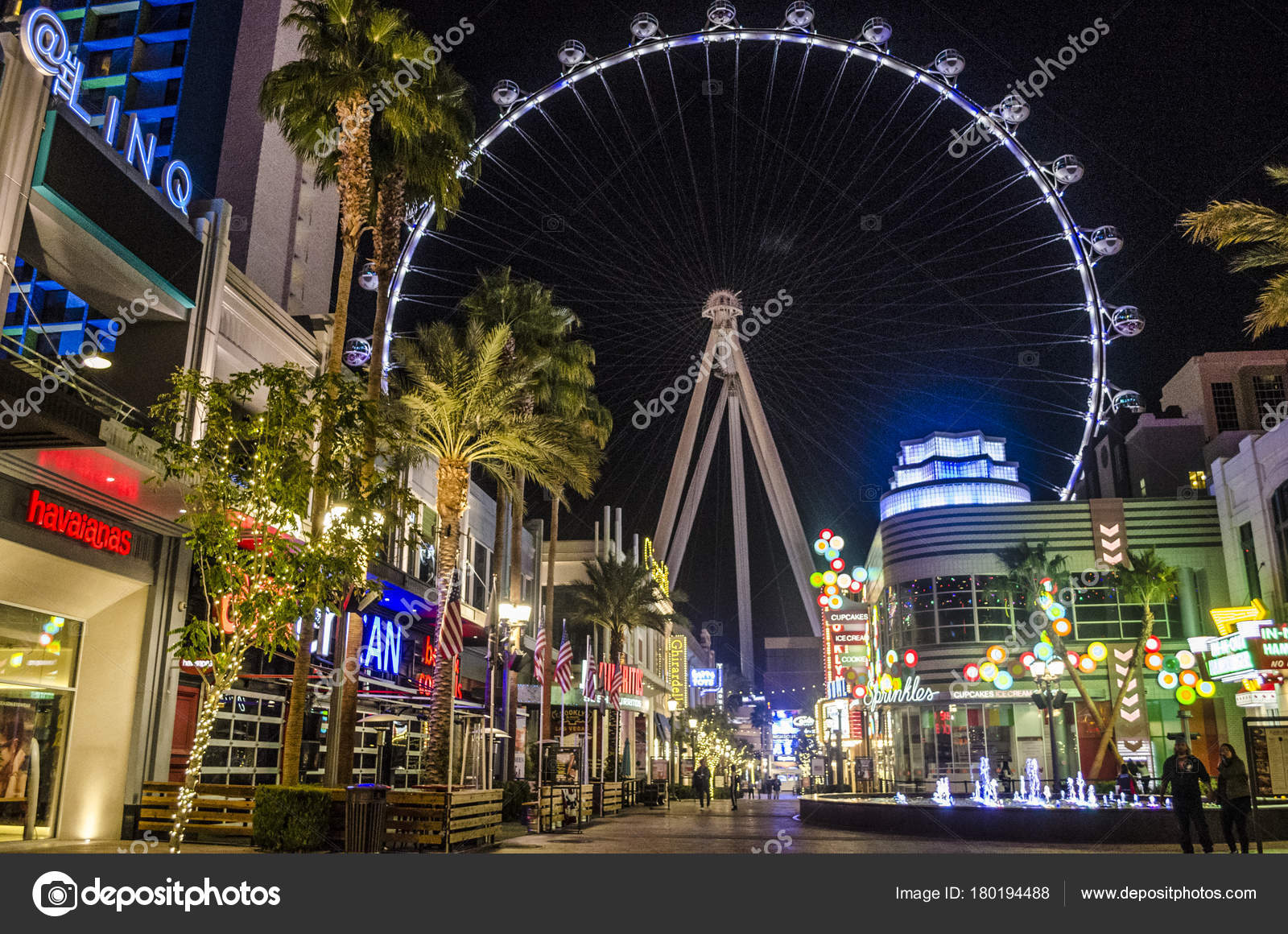 Las Vegas Nevada Usa November 2017 Blick Auf Die Linq