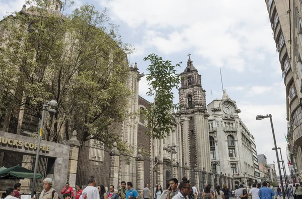 Mexique Février 2018 Vue Une Partie Centre Historique Mexico Avec — Photo