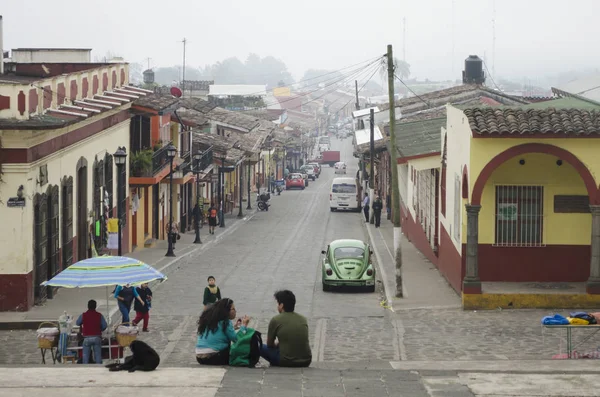 Xico Veracruz Mexico Février 2018 Vue Rue Principale Avec Les — Photo
