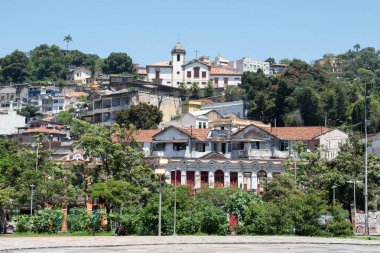 Rio De Janeiro, Brezilya - 13 Ekim 2019: Güneşli bir günde Brezilya 'nın Rio de Janeiro kentinde Lapa' nın manzarası