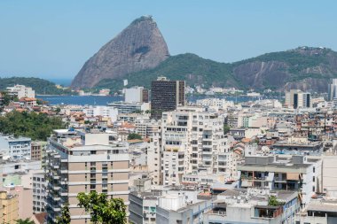Güneşli bir günde Parque das Ruinas 'tan Rio de Janeiro şehri manzarası