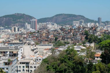 Güneşli bir günde Parque das Ruinas 'tan Rio de Janeiro şehri manzarası