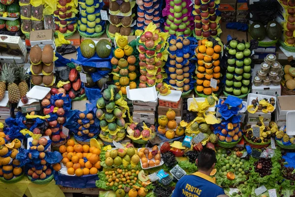 Saint Paul Brasile Ottobre 2019 Negozi Frutta Mercado Municipal Paulistano — Foto Stock