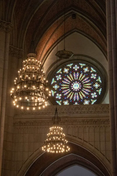 Paulo Brasil Outubro 2019 Interior Catedral Metropolitana São Paulo Paulo — Fotografia de Stock