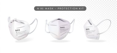 Gerçekçi N95 Maske Çizimi