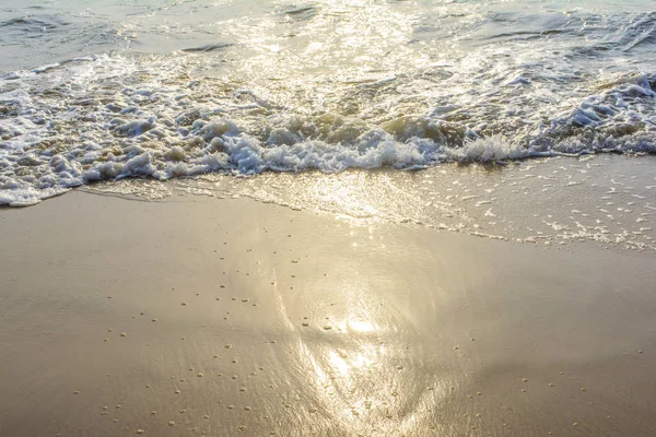 Vlna Oceánu Písečné Pláži — Stock fotografie