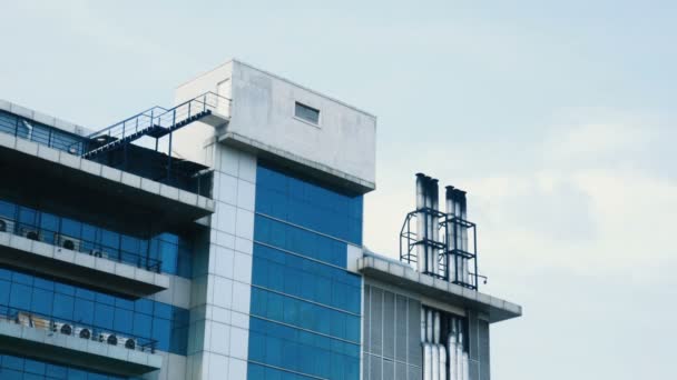 Time Lapse Bâtiment Moderne Sur Fond Ciel — Video