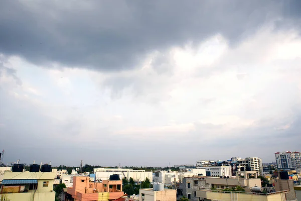 Město Krajina Bengaluru Pozadí Oblohy — Stock fotografie