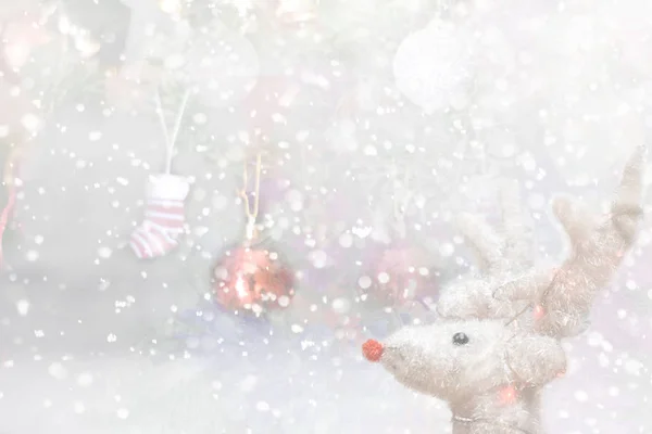 Silver glitter jul bakgrund med ljus bokeh. Hälsning — Stockfoto