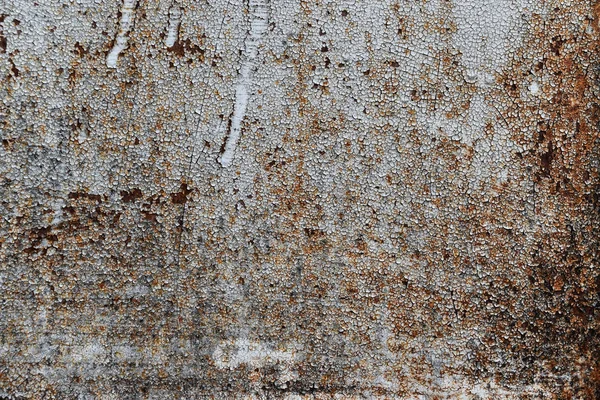 Rust on steel plate. Cracks of rusty metal Texture for decoratio — ストック写真
