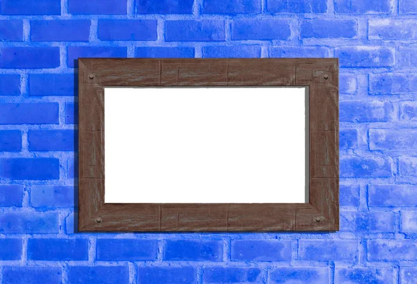 Background of blue brick wall — Stock Photo, Image