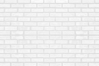 Beyaz tuğla duvar dokusu arka plan veya duvar kağıdı için. Soyut iç dekorasyon vintage biçimi.
