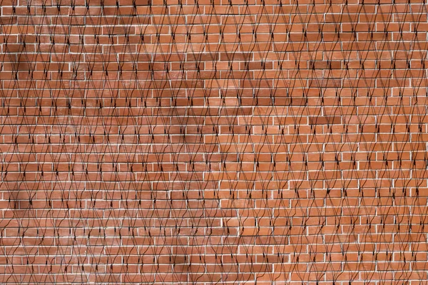 Red brick wall texture grunge background for interior design — Stock Photo, Image