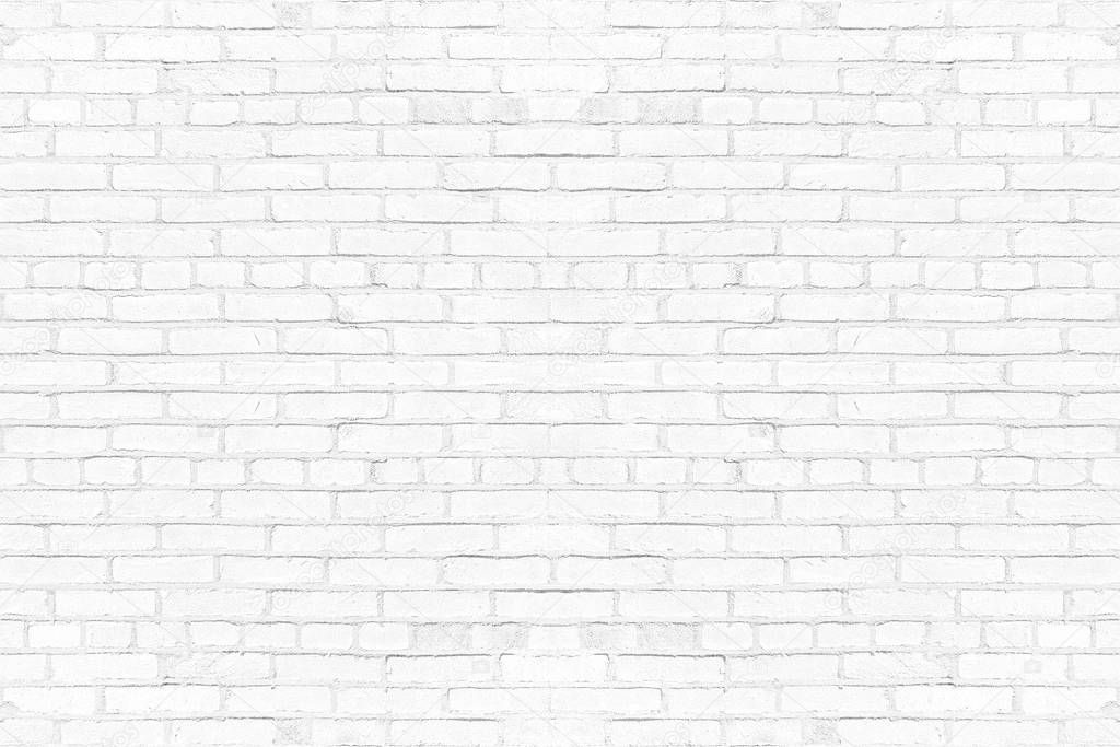 Modern white brick wall texture background for wallpaper and graphic web design.