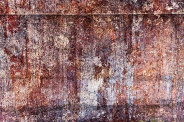 Çelik tabakta pas. Süsleme ve endüstriyel için paslı metal dokusu. inşaat kavramı.