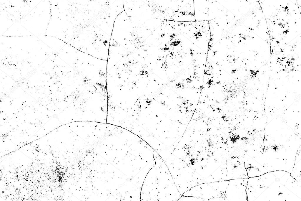 Dark messy dust overlay distress background. Grunge black and white. Abstract monochrome texture of paint, stains, scratched.
