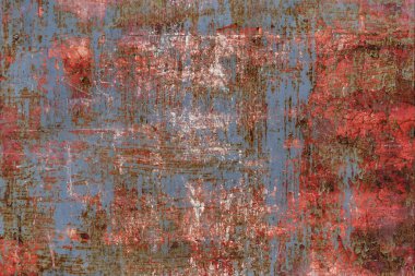 Paslı metal arka planının soyut dokusu.