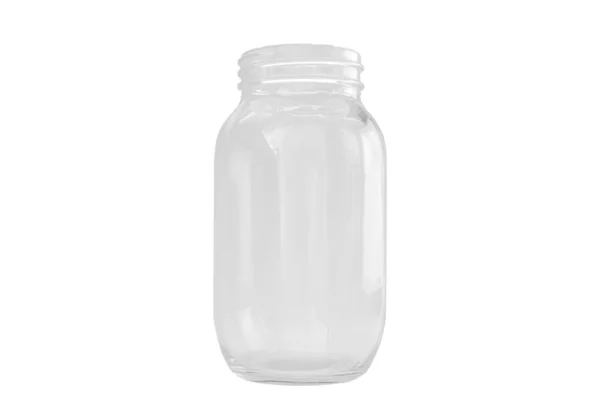 Glasflaschen Isoliert Auf Weißem Hintergrund Mit Schnittpfad — Stockfoto