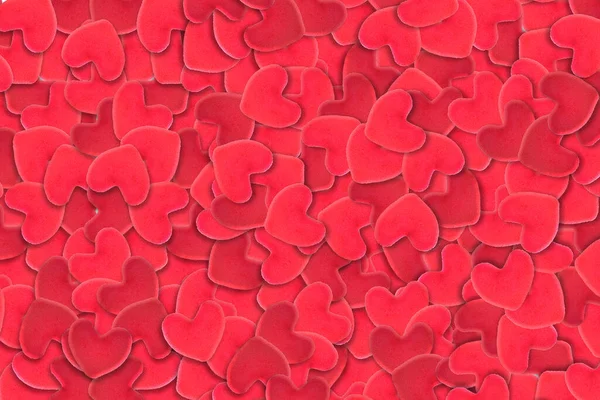 Corazón Rojo San Valentín Fondo Del Día —  Fotos de Stock