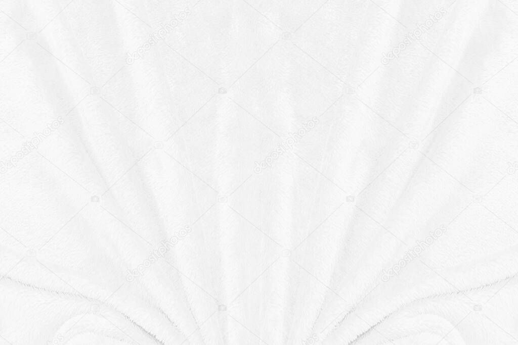 White cloth texture with soft waves. crumpled fabric background.