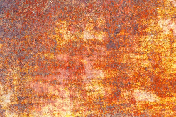 Grunge Metal Coroded Texture Old Rusty Metal Plate Heavily Aged — 스톡 사진