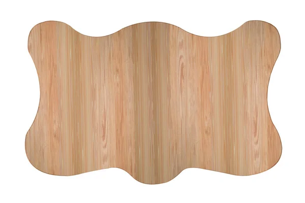 Bruin Houten Plank Geïsoleerd Een Witte Achtergrond Concept Van Wegwijzer — Stockfoto