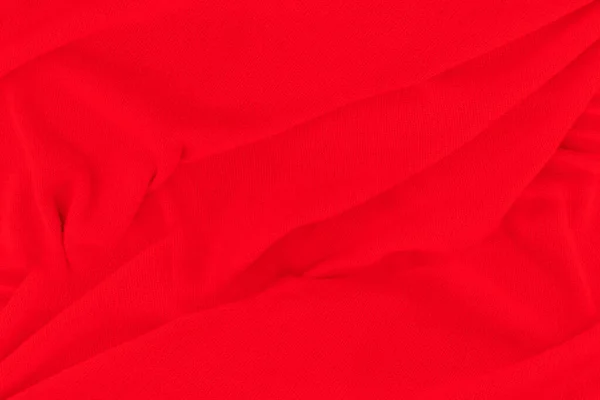 Tessuto Rosso Sfondo Texture Astratto Sfondo Stoffa Con Onde Morbide — Foto Stock