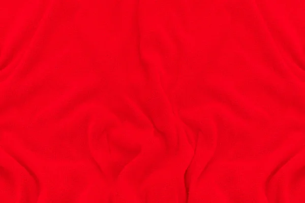 Tessuto Rosso Sfondo Texture Astratto Sfondo Stoffa Con Onde Morbide — Foto Stock