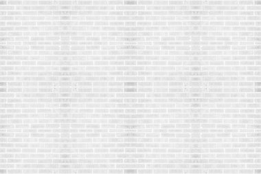 Kırsal odada soyut, aşınmış beyaz tuğla duvar dokusu. Yatay mimari duvar kağıdını kavra