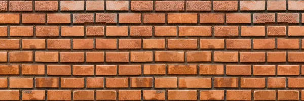 Empty Old Brick Wall Texture Background Copy Space Panorama Picture — Stock Photo, Image