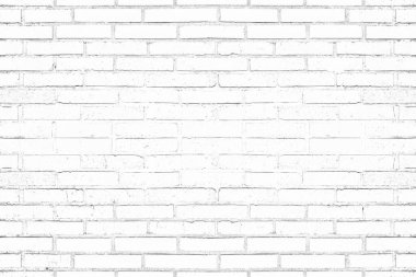 Duvar kağıdı ve grafik web tasarımı için modern beyaz tuğla duvar dokusu arkaplanı.