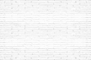 Duvar kağıdı ve grafik web tasarımı için modern beyaz tuğla duvar dokusu arkaplanı.