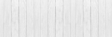 Beyaz ahşap desen ve arka plan için doku. panorama resmi