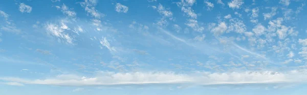 Panorama Blauer Himmel Hintergrund Mit Weißen Wolken — Stockfoto