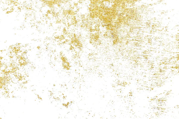 Spruzzi Oro Texture Elemento Design Della Pennellata Grunge Modello Sfondo — Foto Stock