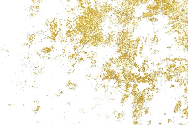 Złoto Rozpryskuje Fakturę Element Projektu Pociągnięcia Pędzla Grunge Złoty Wzór — Zdjęcie stockowe