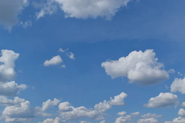 Blauer Himmel Hintergrund Mit Wolken Natur Abstrakte Komposition — Stockfoto