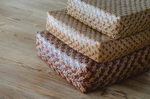 Hand woven boxes from Krajood — Stock Photo, Image