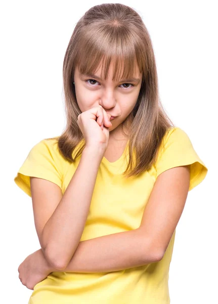 Retrato emocional de la niña — Foto de Stock