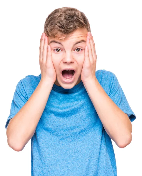 Emotionales Porträt eines Teenagers — Stockfoto