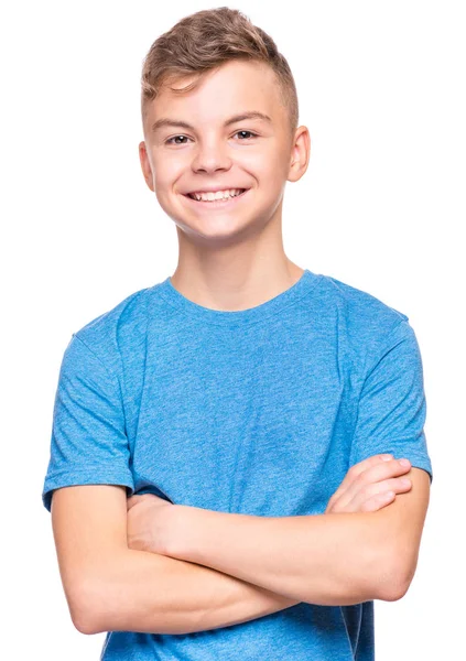 Emotional portrait of teen boy — Stock Photo, Image