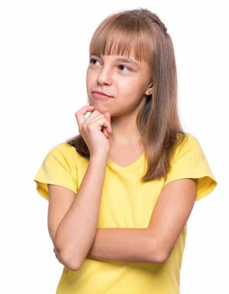 Retrato emocional de la niña — Foto de Stock