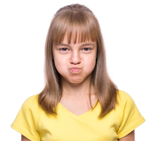 Retrato emocional de la niña — Foto de Stock