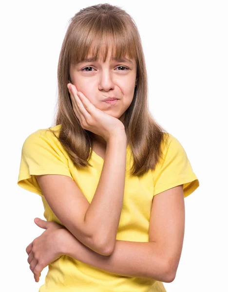 Emotionele portret van meisje — Stockfoto