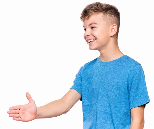 Emotional portrait of teen boy — Stock Photo, Image