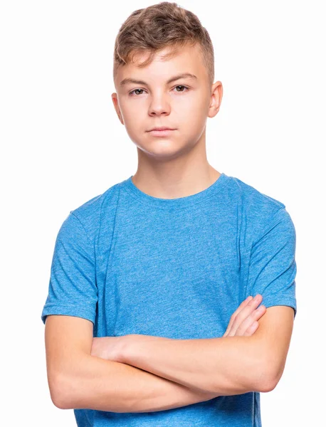 十代の男の子の感情的な肖像画 — ストック写真