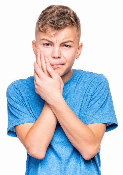 Emotional portrait of teen boy — Stock Photo, Image