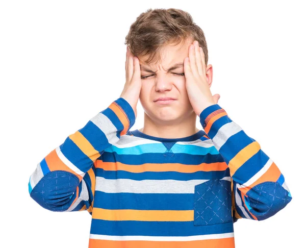 Emotional portrait of teen boy — Stock Photo, Image